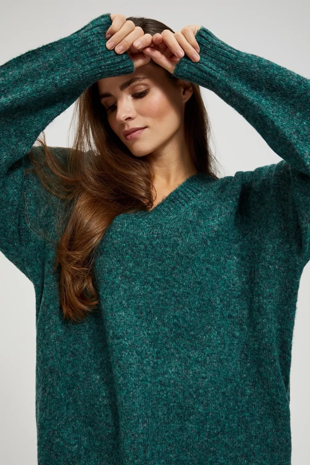 Marisse Plain V-Neck Sweater