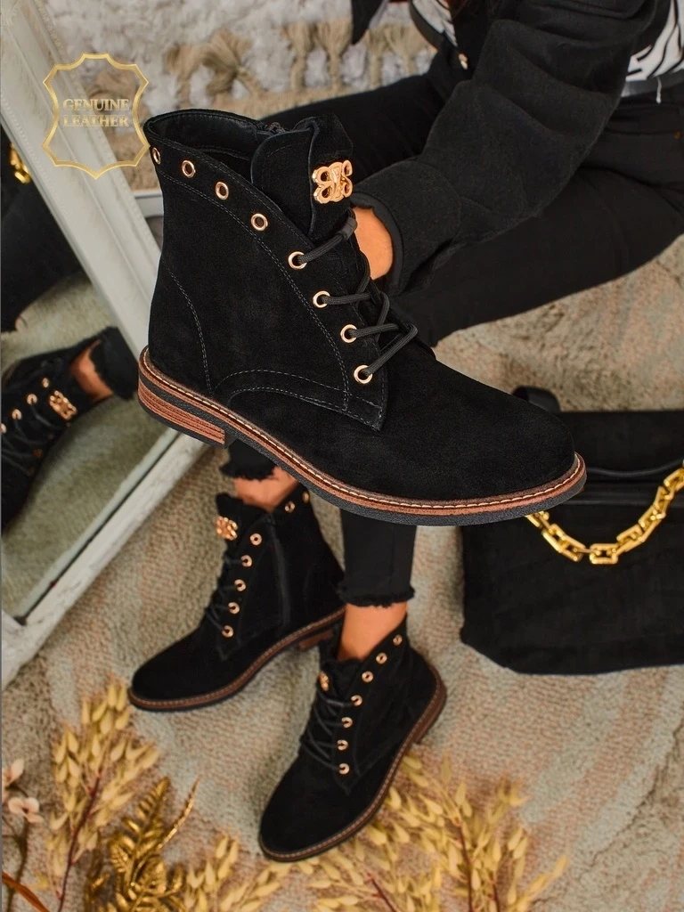 Resti Aurelia Romano Women&#039;s Suede Ankle Boots - Brown, with Fur