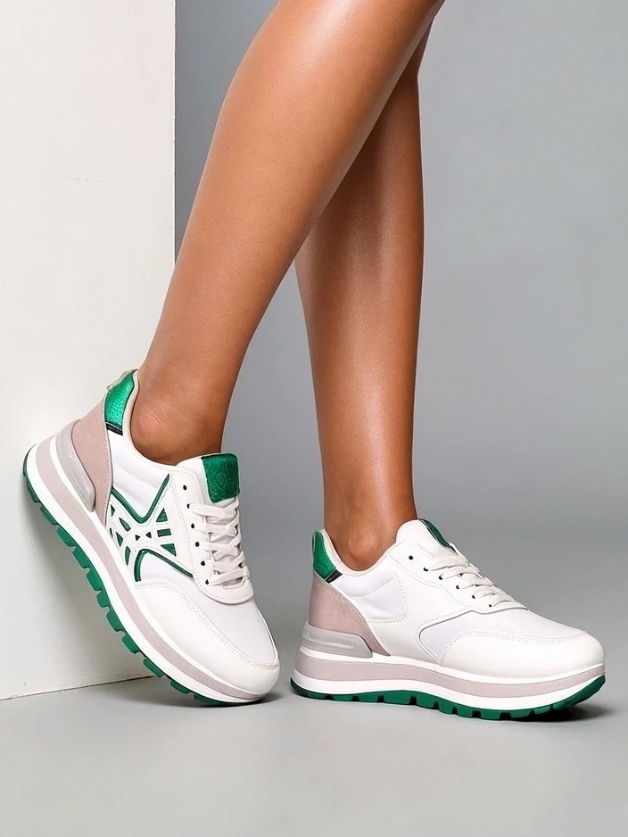 Resti Womens Sneakers with Glitter Senues