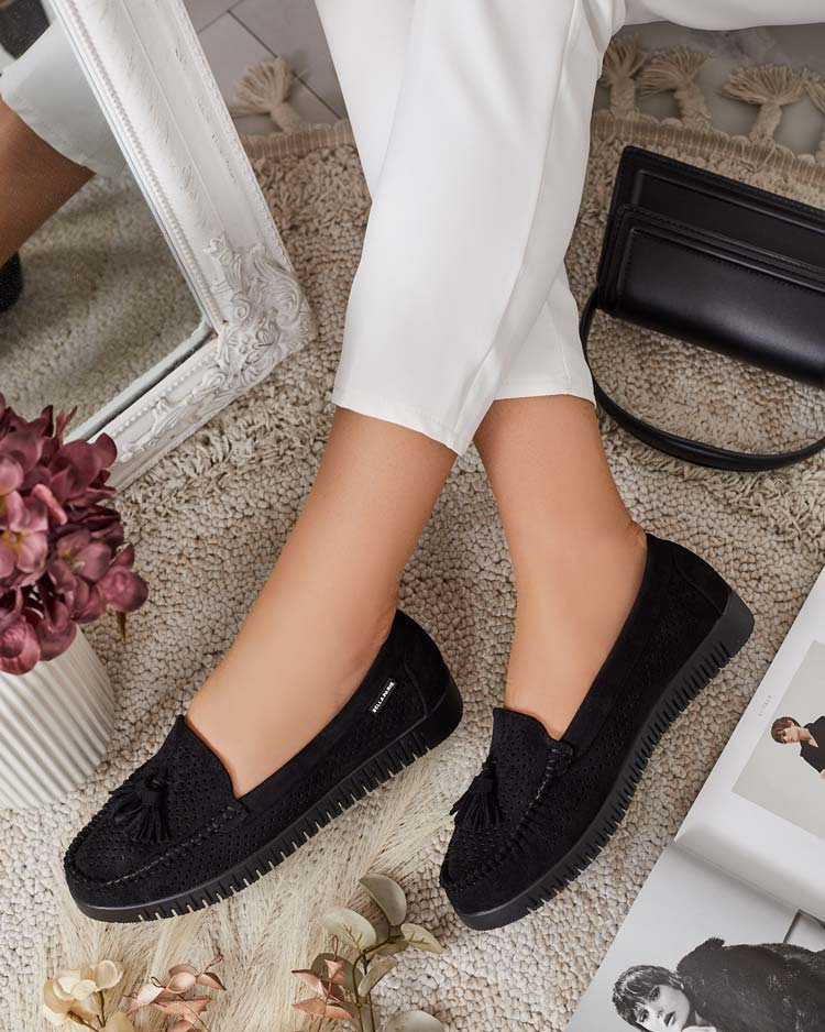 Resti Women&#039;s openwork moccasins Molaffa