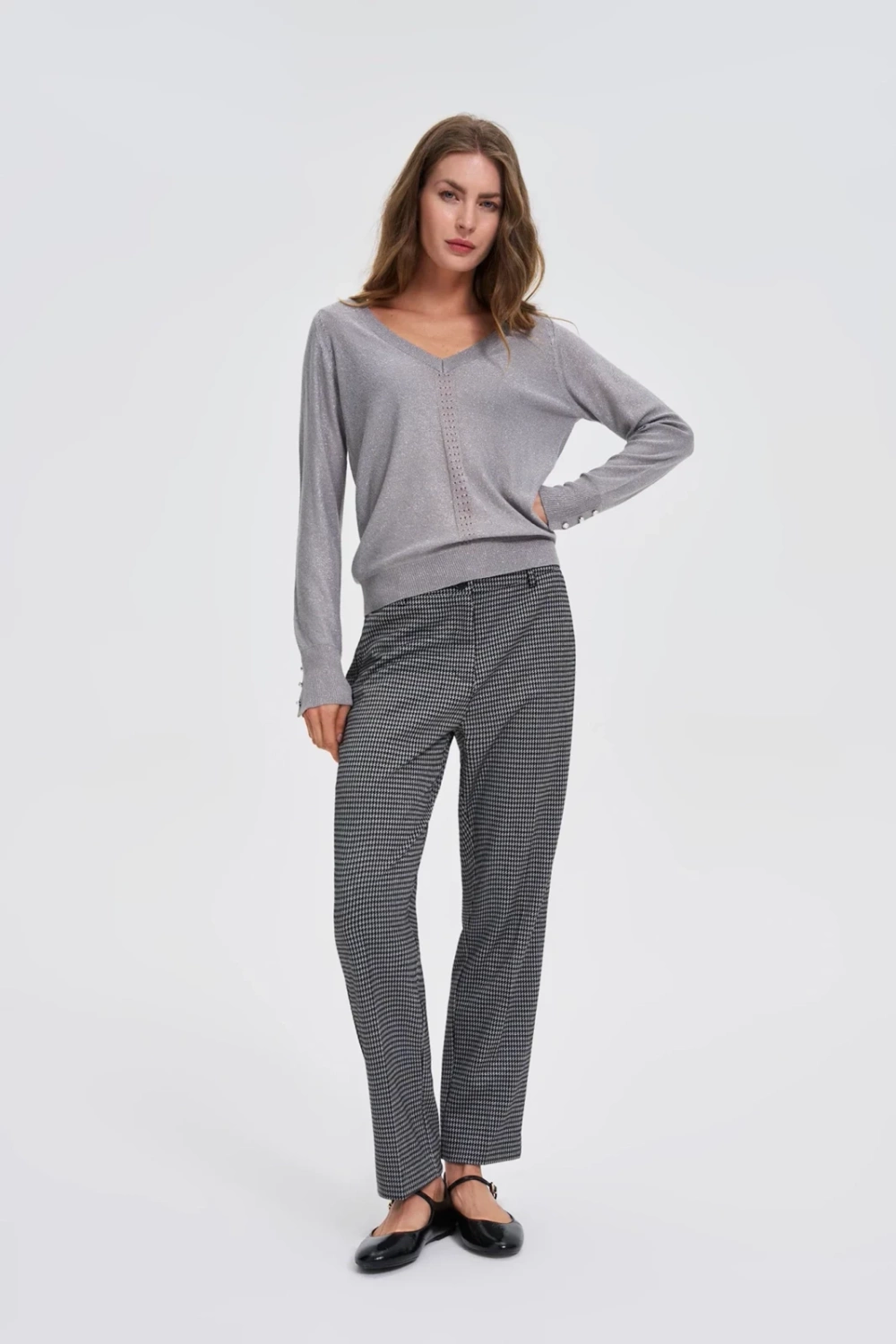 Marisse WOMEN'S SWEATER Z-SW-4807 L.GREY MEL
