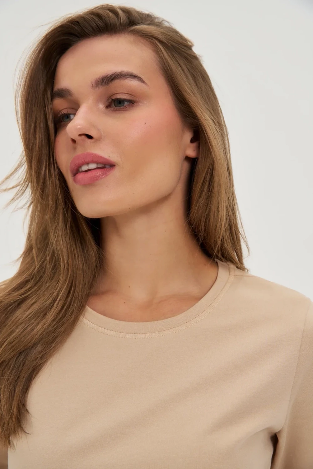 Marisse Plain Beige T-Shirt