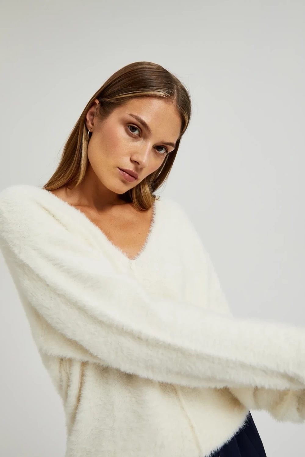 Marisse Women&#039;s Sweater Z-Sw-4569 Off White