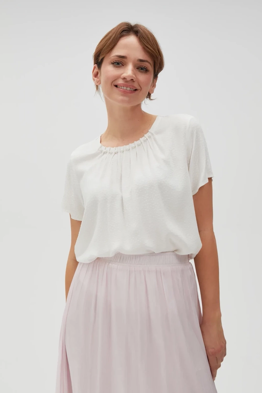 Marisse Women's Shirt L-Ko-4616 Off White