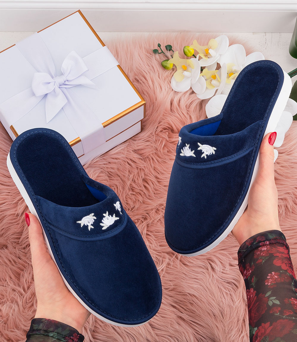 Дамски чехли Natural Style NS-059 сини