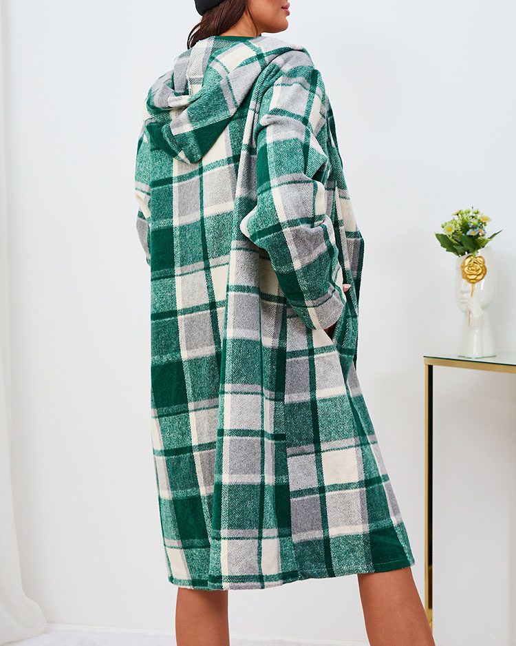 Resti Women's green check coat