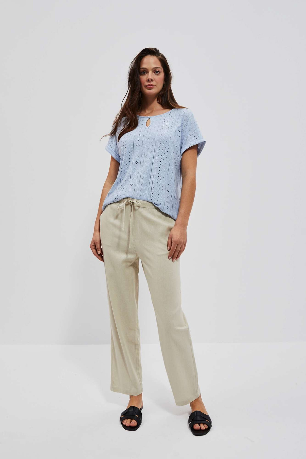 Marisse Women's Trousers L-Sp-4029 L.Beige