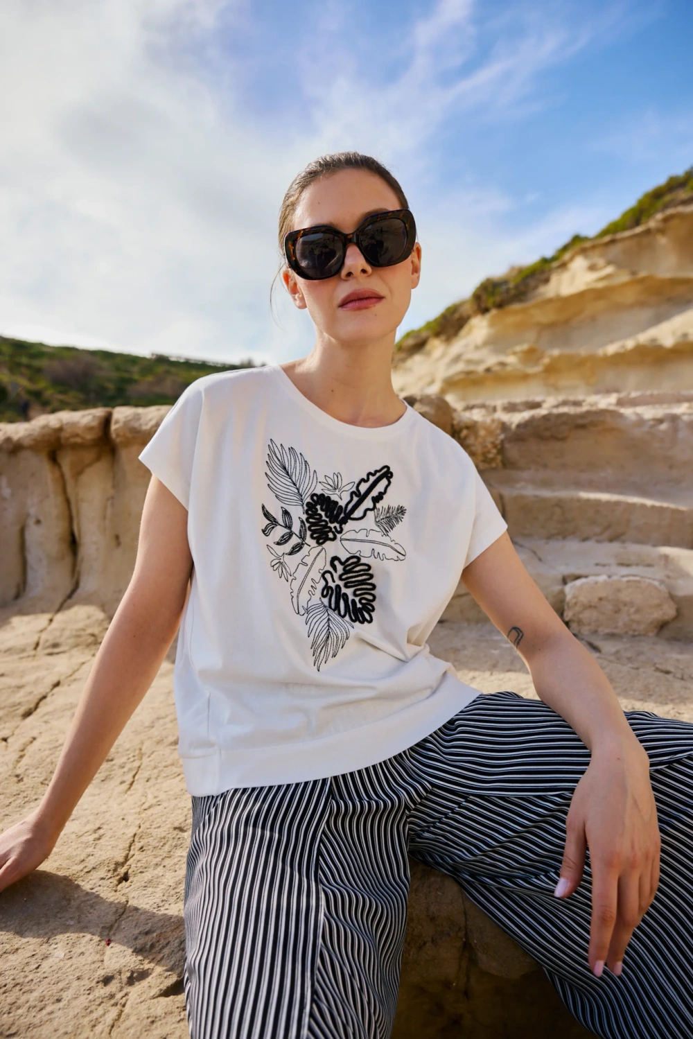 Dámske tričko Marisse Off White