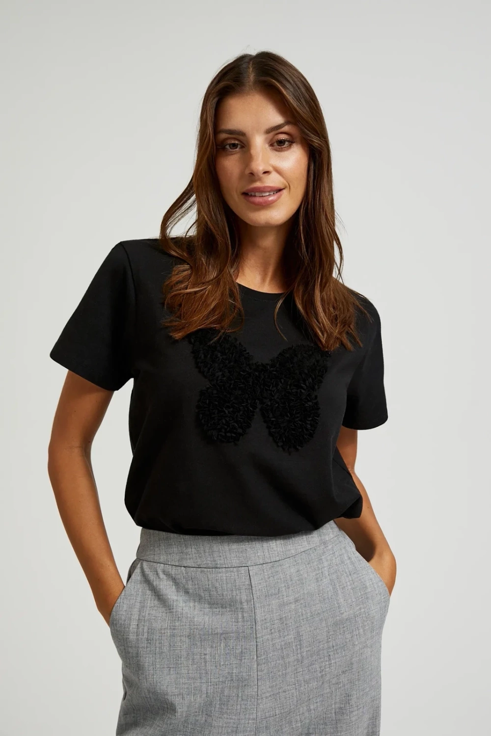 Marisse Women's T-Shirt Z-Ts-4533 Black