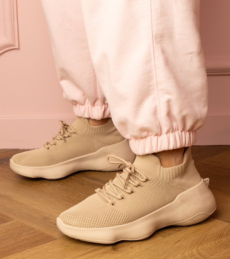 Gemre Adidași sport bej cu șosetă Zurry