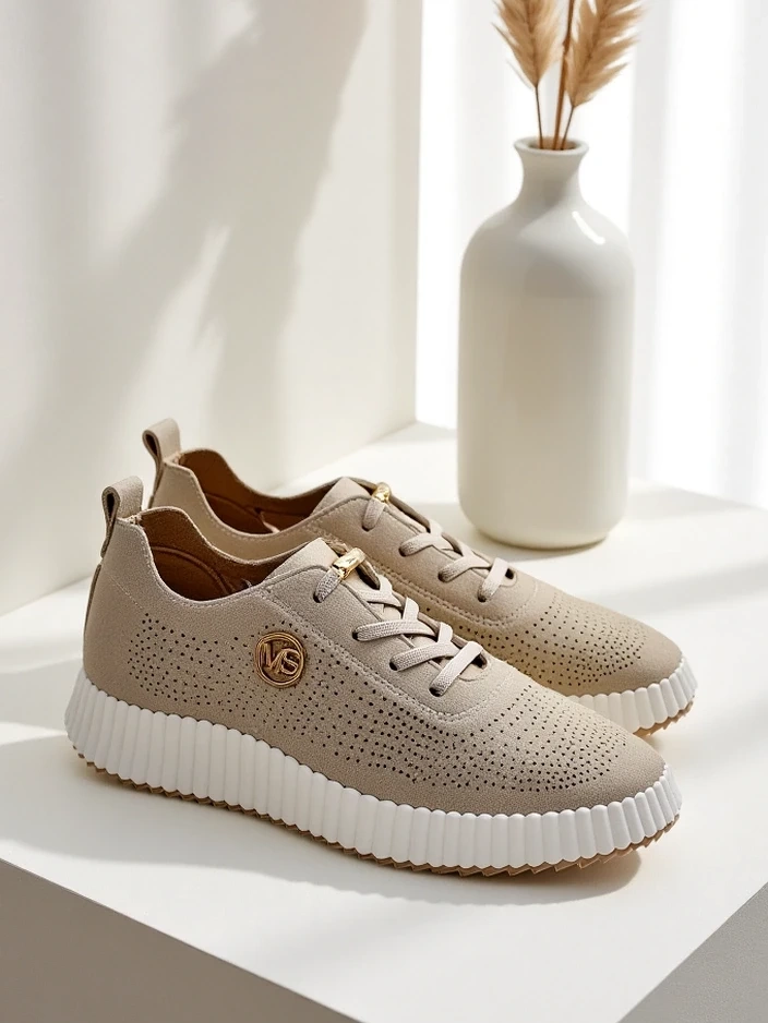 Resti Women's sporty perforated sneakers Tobin