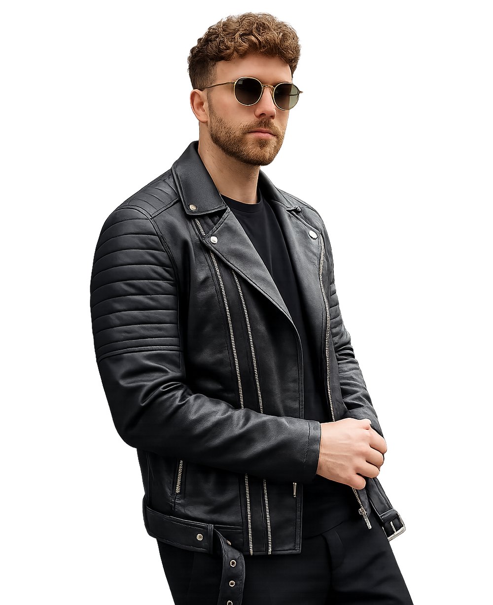 J.Style - Pánska kožená bunda