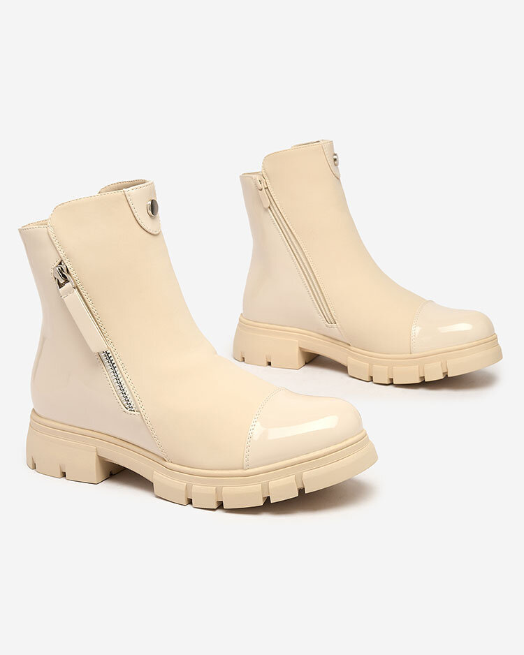 Resti Beige matte Hedaheh women&#039;s boots