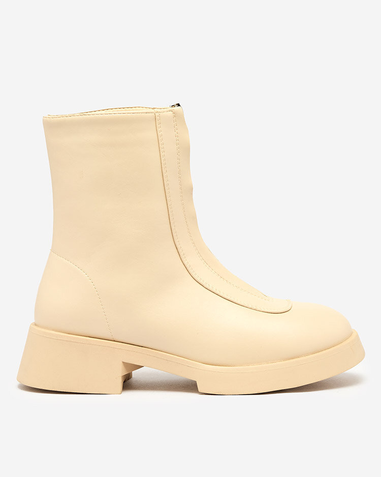 Resti Women&#039;s beige Etiuse flat heeled boots