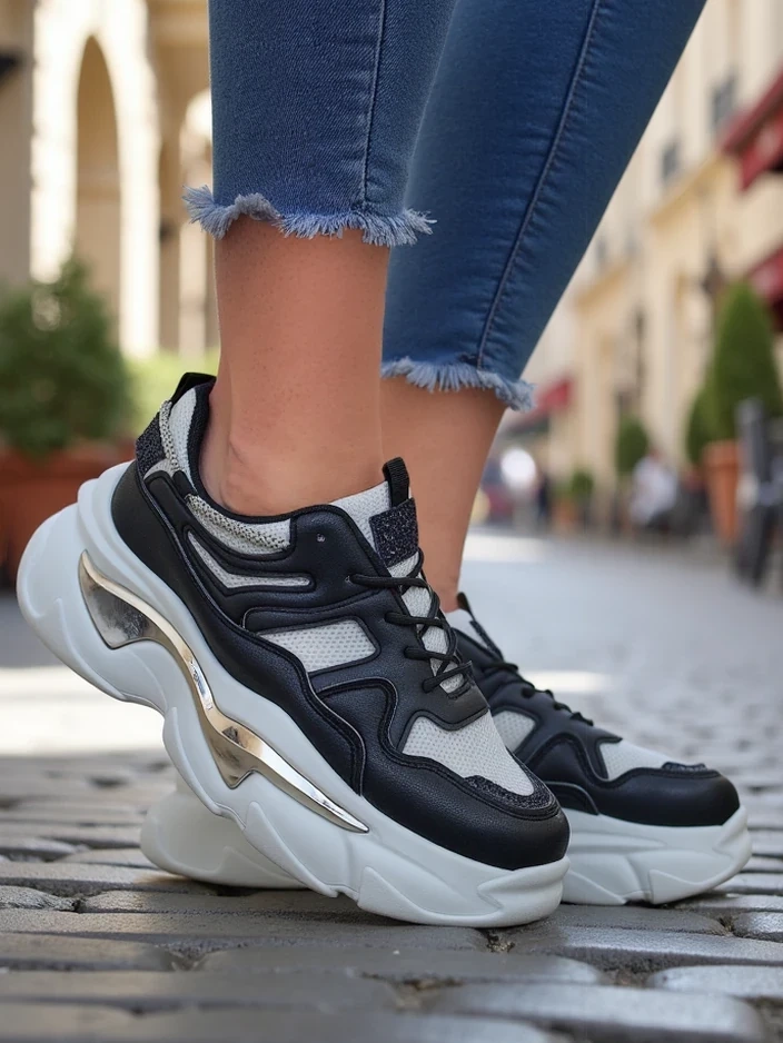 Resti Women's sneakers on thicker sole Lesalli