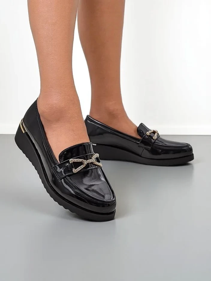 Resti Women&#039;s moccasins on a low wedge Leffo