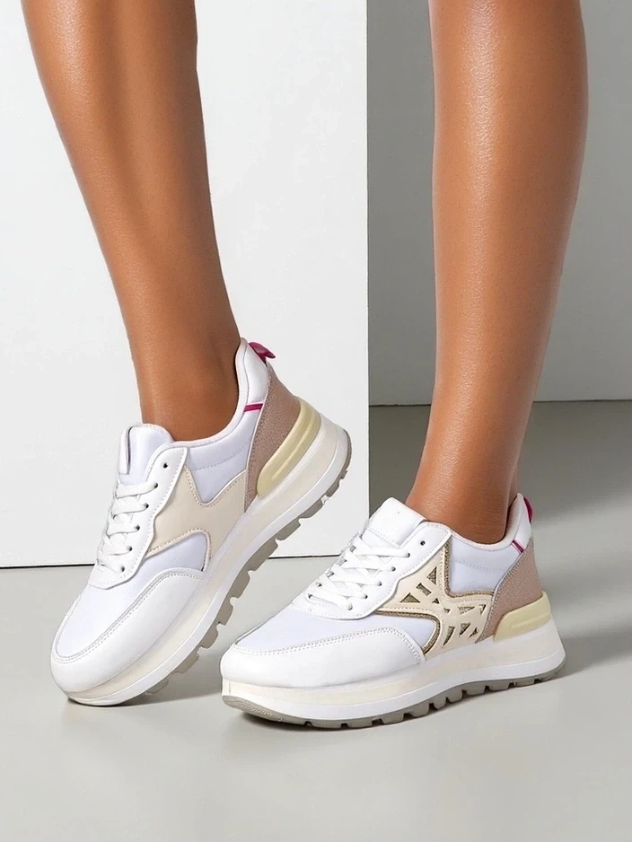 Resti Womens Sneakers with Glitter Senues