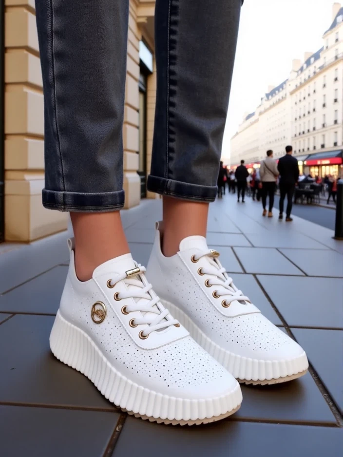 Resti Women's perforated sporty sneakers Jovenes