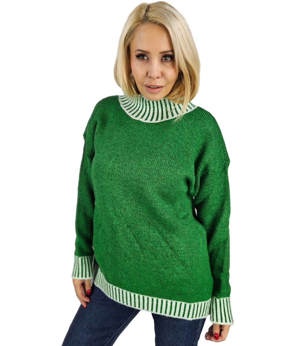 Pri Warm and cozy women's striped sweater autumn winter KEIRA