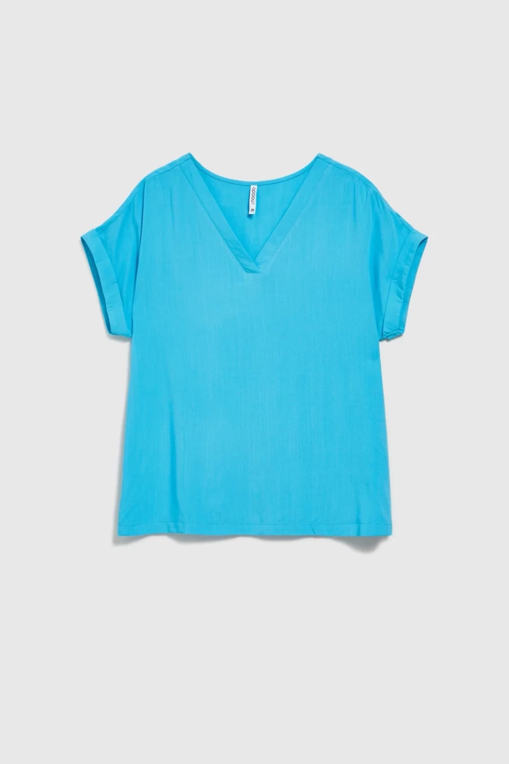 Marisse Women's Shirt L-Ko-4367 Turquoise