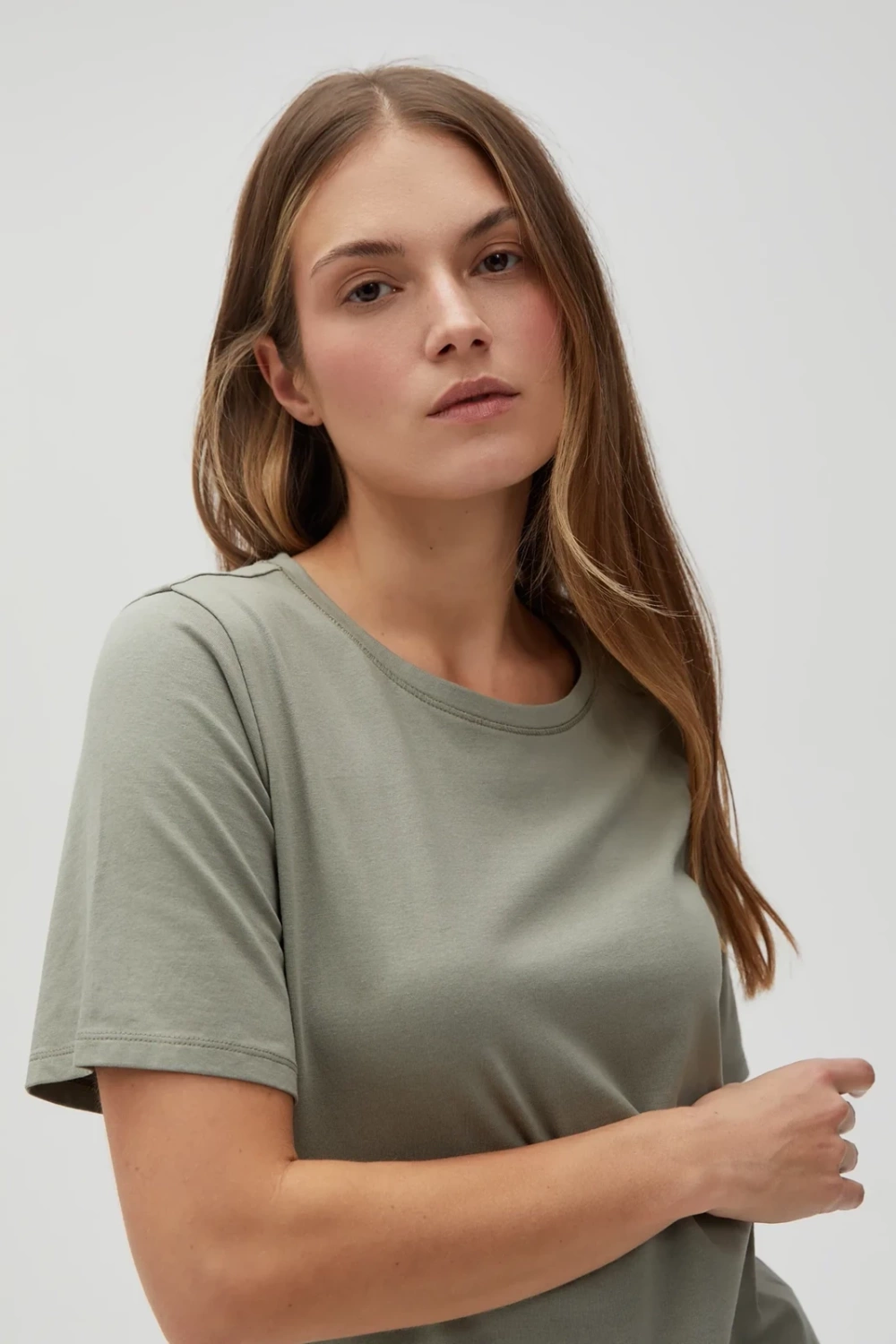 Marisse Women's T-Shirt L-Ts-4624 Olive