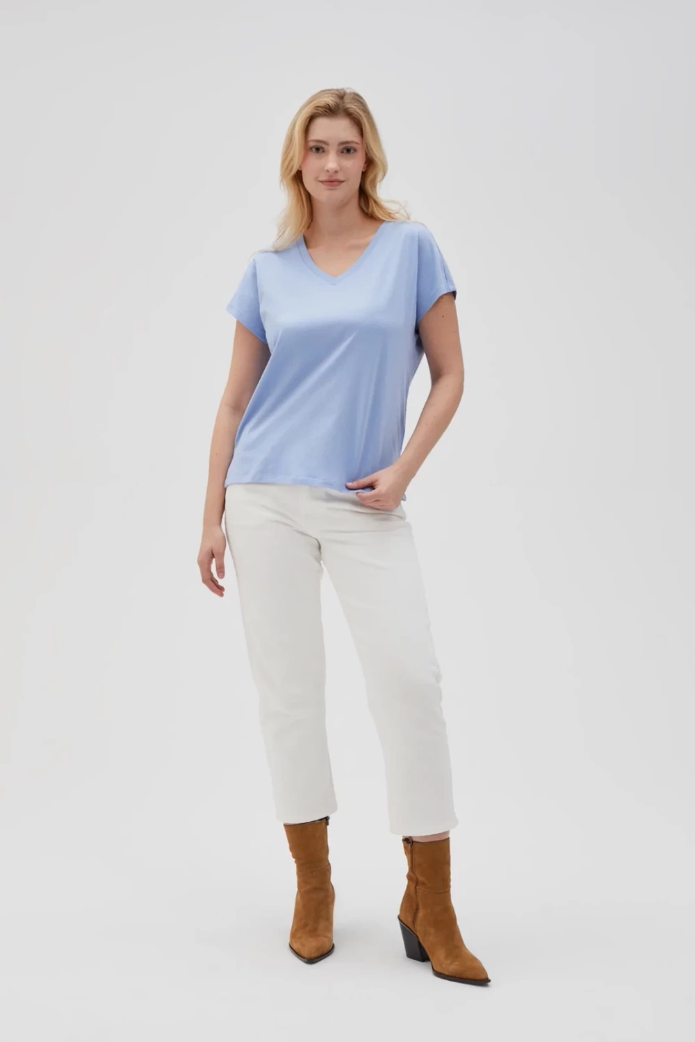 Marisse Women's T-Shirt L-Ts-4623 Blue