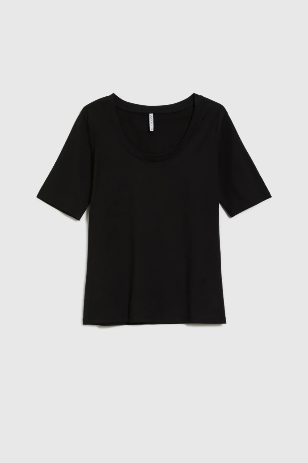 Marisse Black Cotton T-Shirt