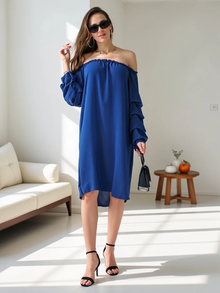 Resti Smooth women's dress a'la Spanish with frills