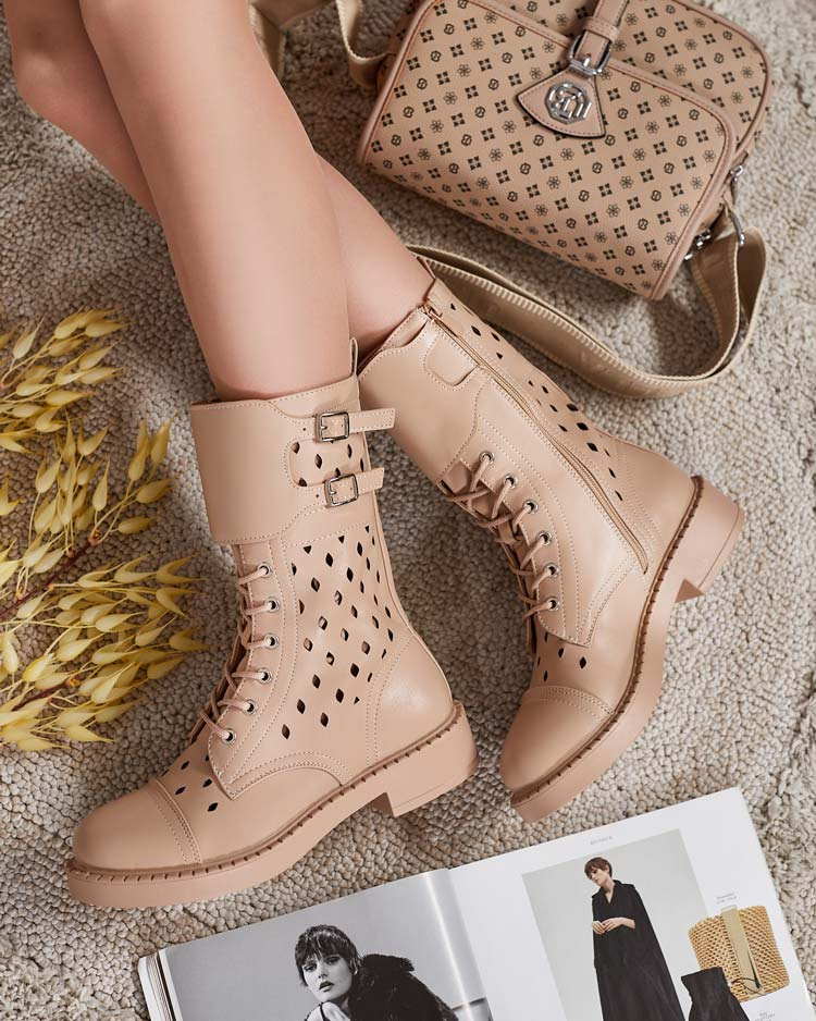 Resti Women&#039;s openwork lace-up boots Belsel