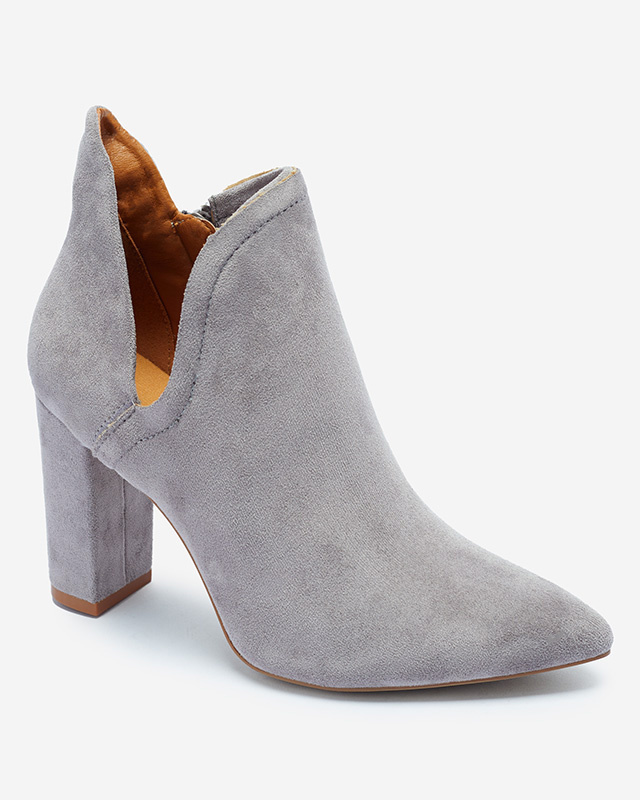 Resti Gray ankle boots with cut from Alania - Footwear
