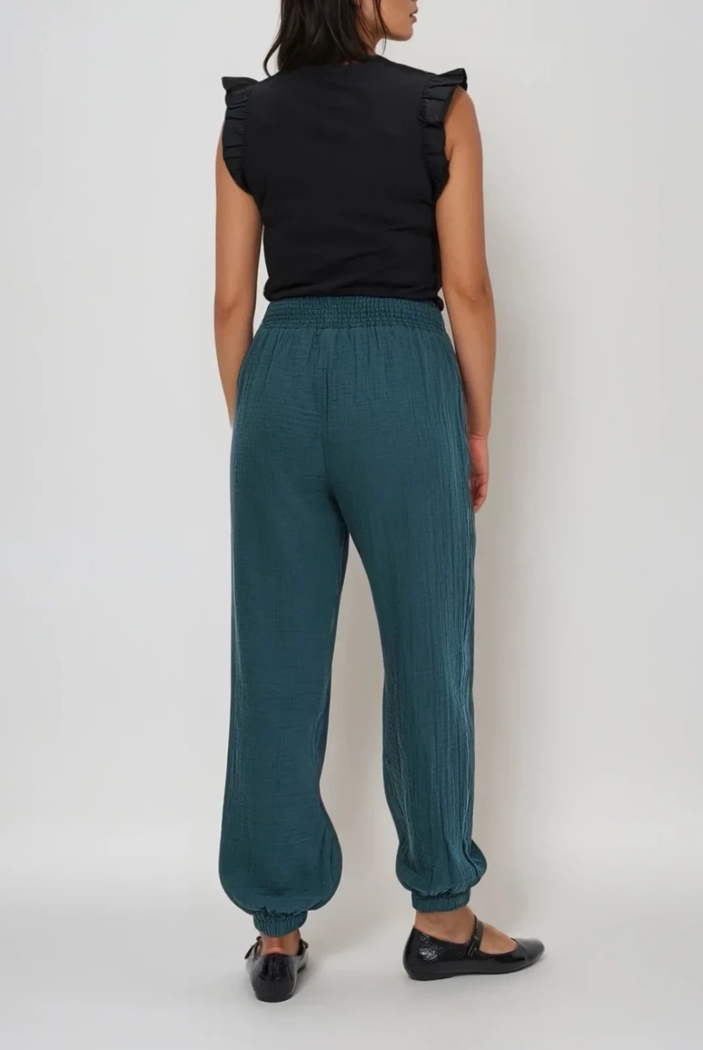 Marisse Green Cotton Trousers