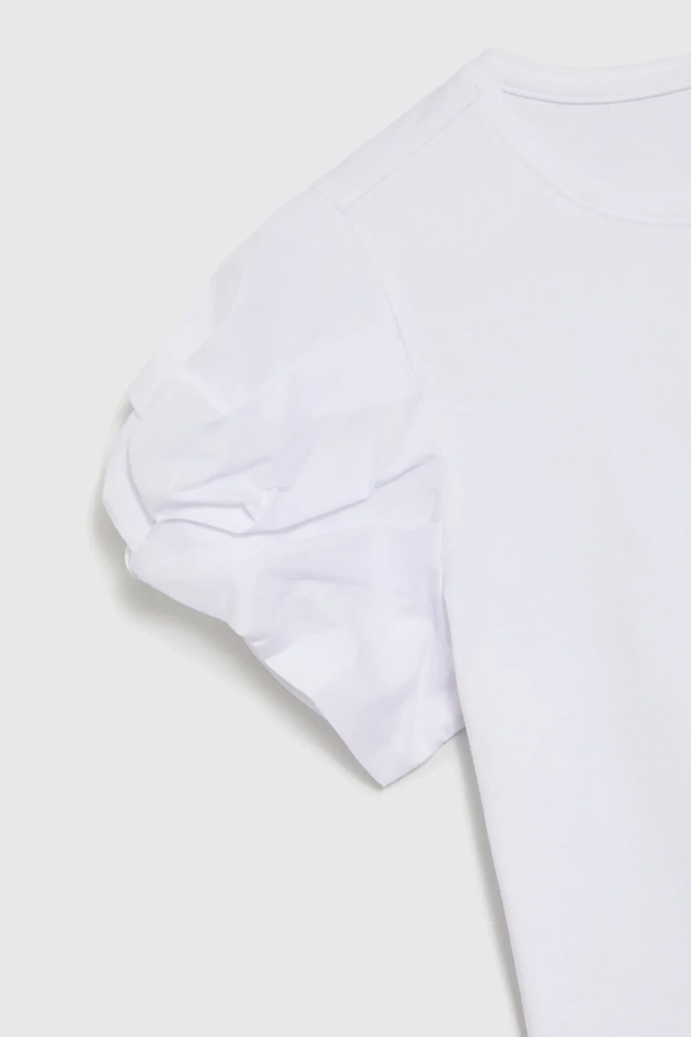 Marisse White Puff Sleeve Blouse