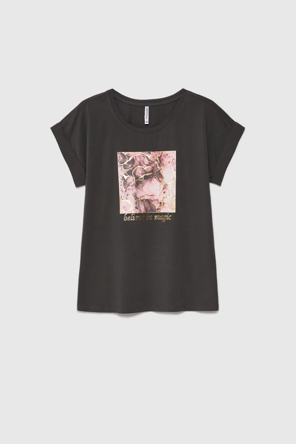 Marisse Women's T-Shirt L-Ts-4630 Grey