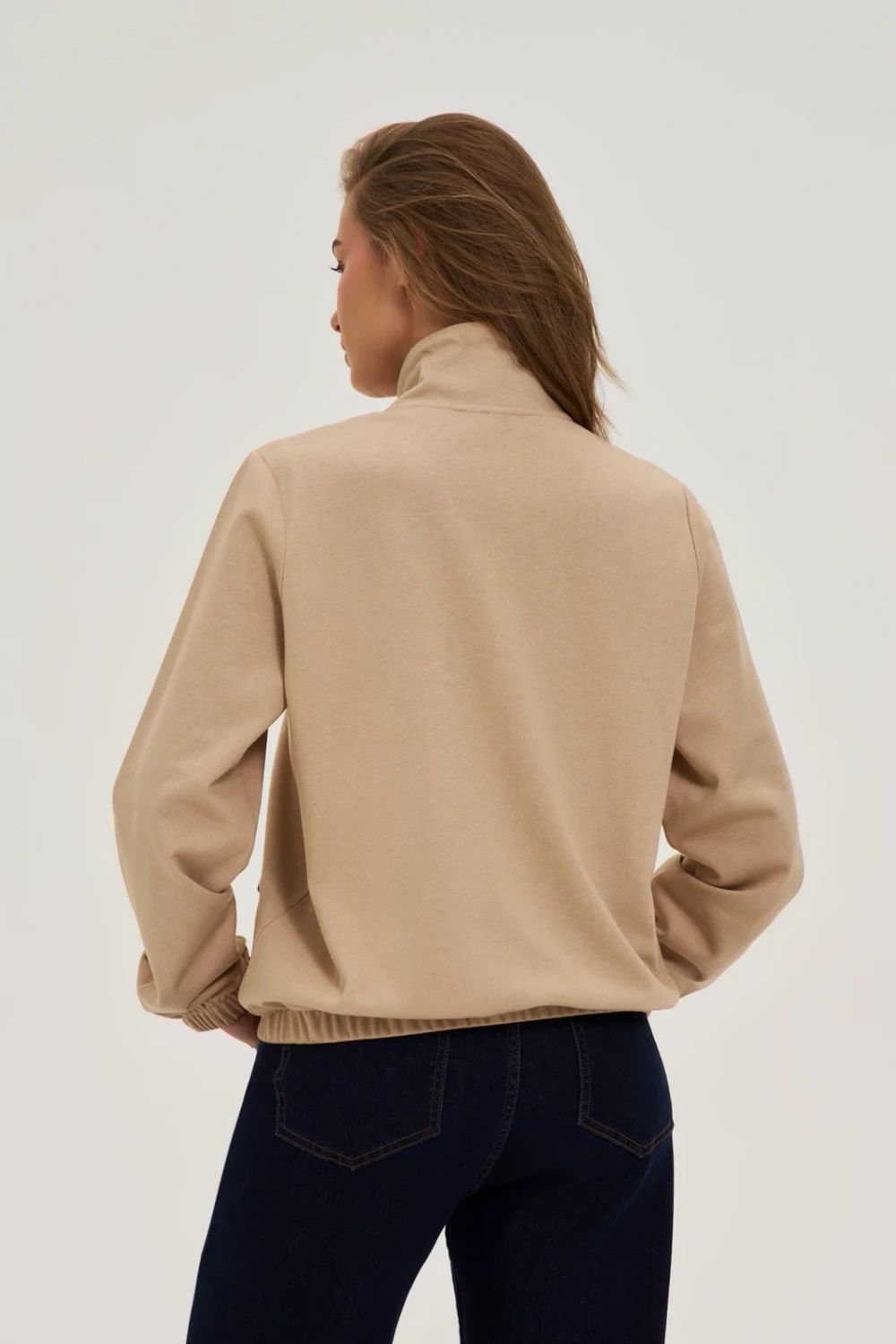 Marisse WOMEN'S SWEATSHIRT Z-BL-4811 BEIGE