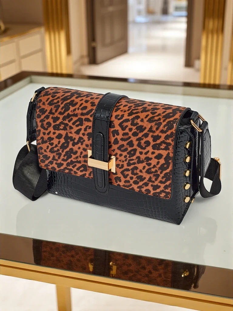 Resti Patent Small Women's Faux Leather Handbag Panthere Mist