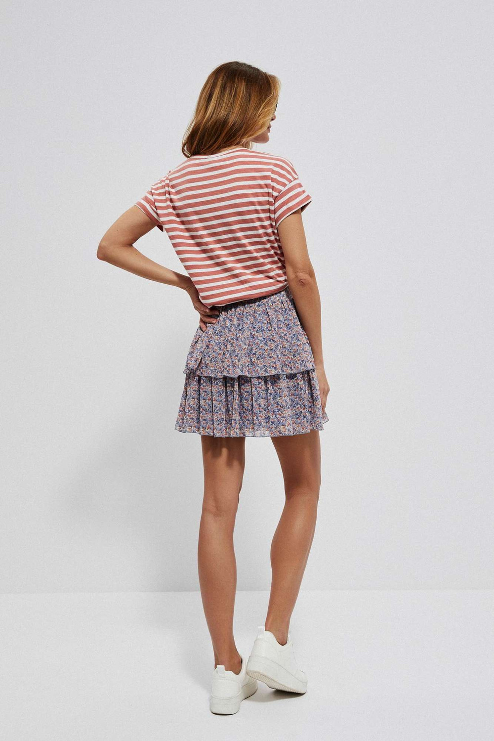 Mini skirt with ruffles