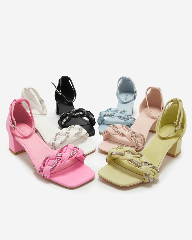 Resti Black women&#039;s sandals on the post Marienka - Footwear