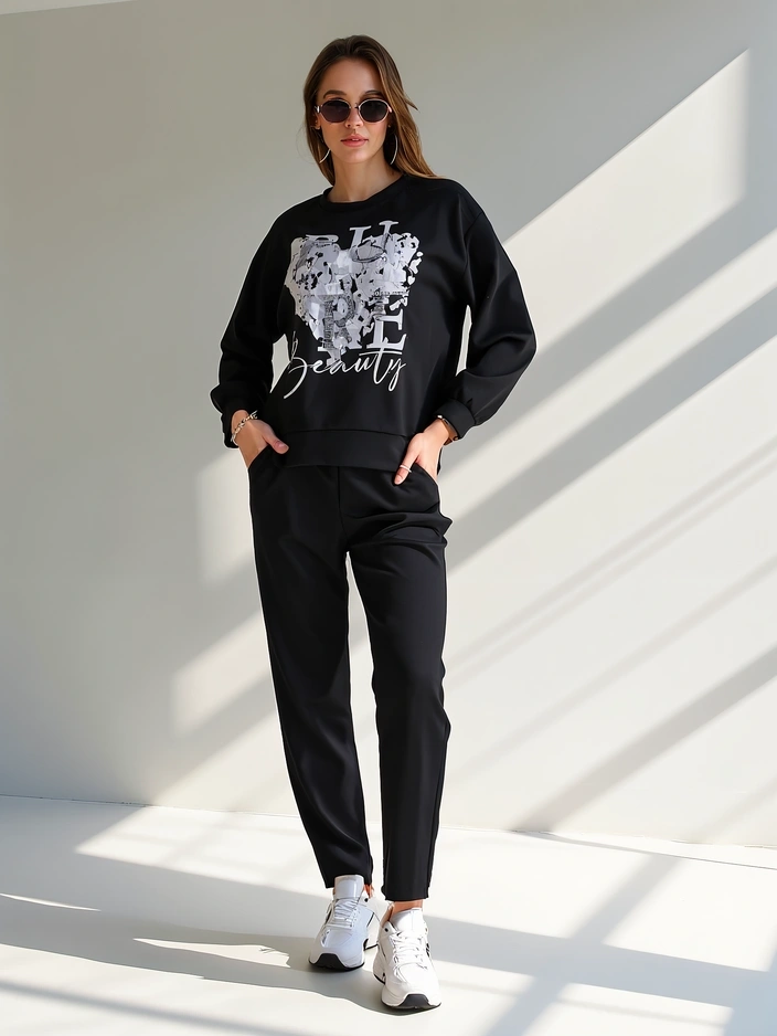 Resti Women's viscose set with print