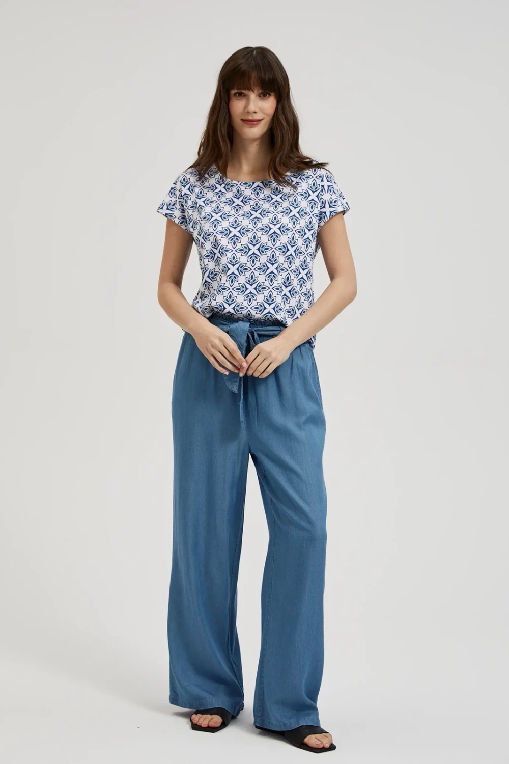 Women's blouse MOODO - white/blue