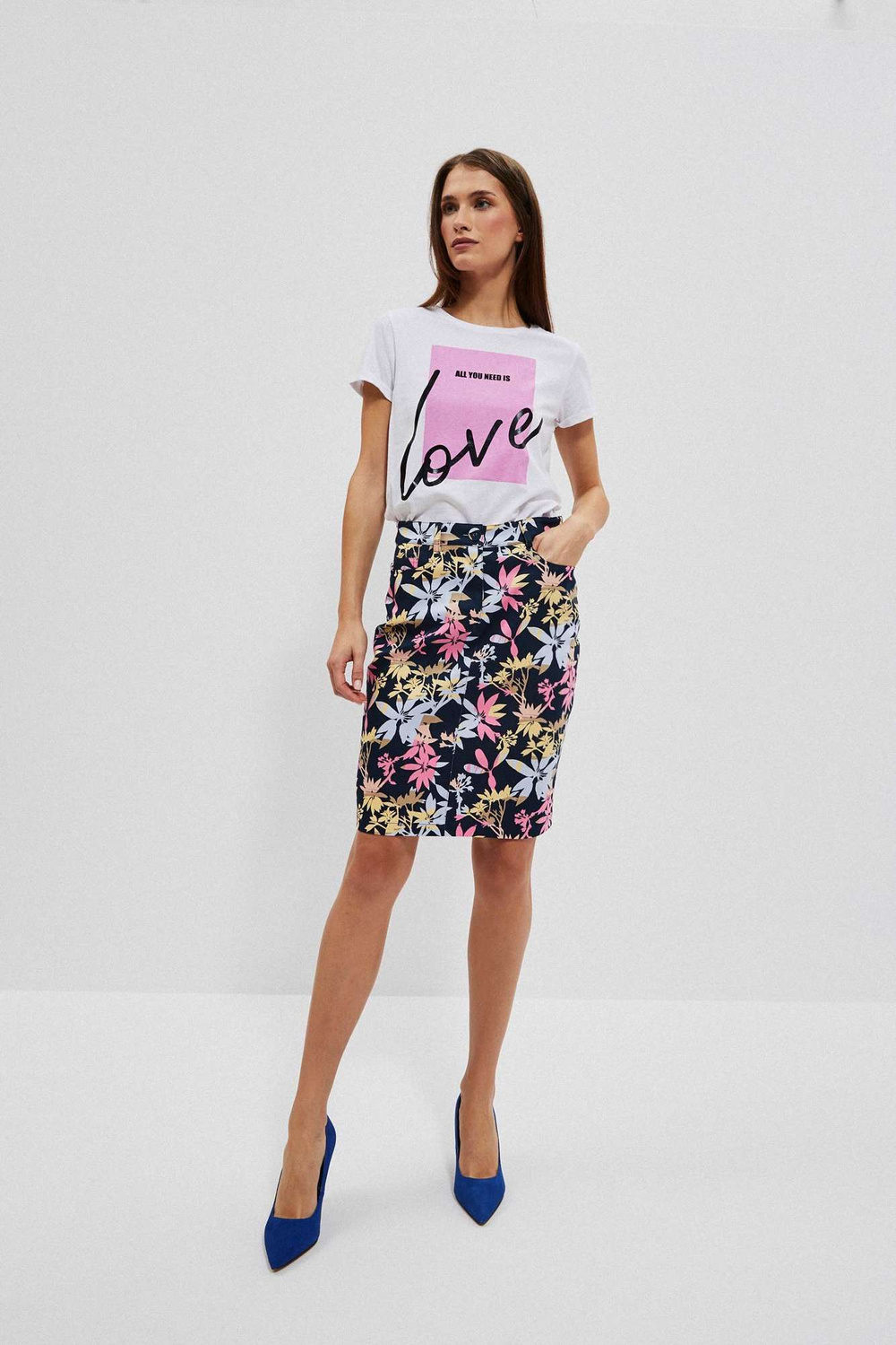 WOMEN&#039;S SKIRT L-SC-4006 D.OAK