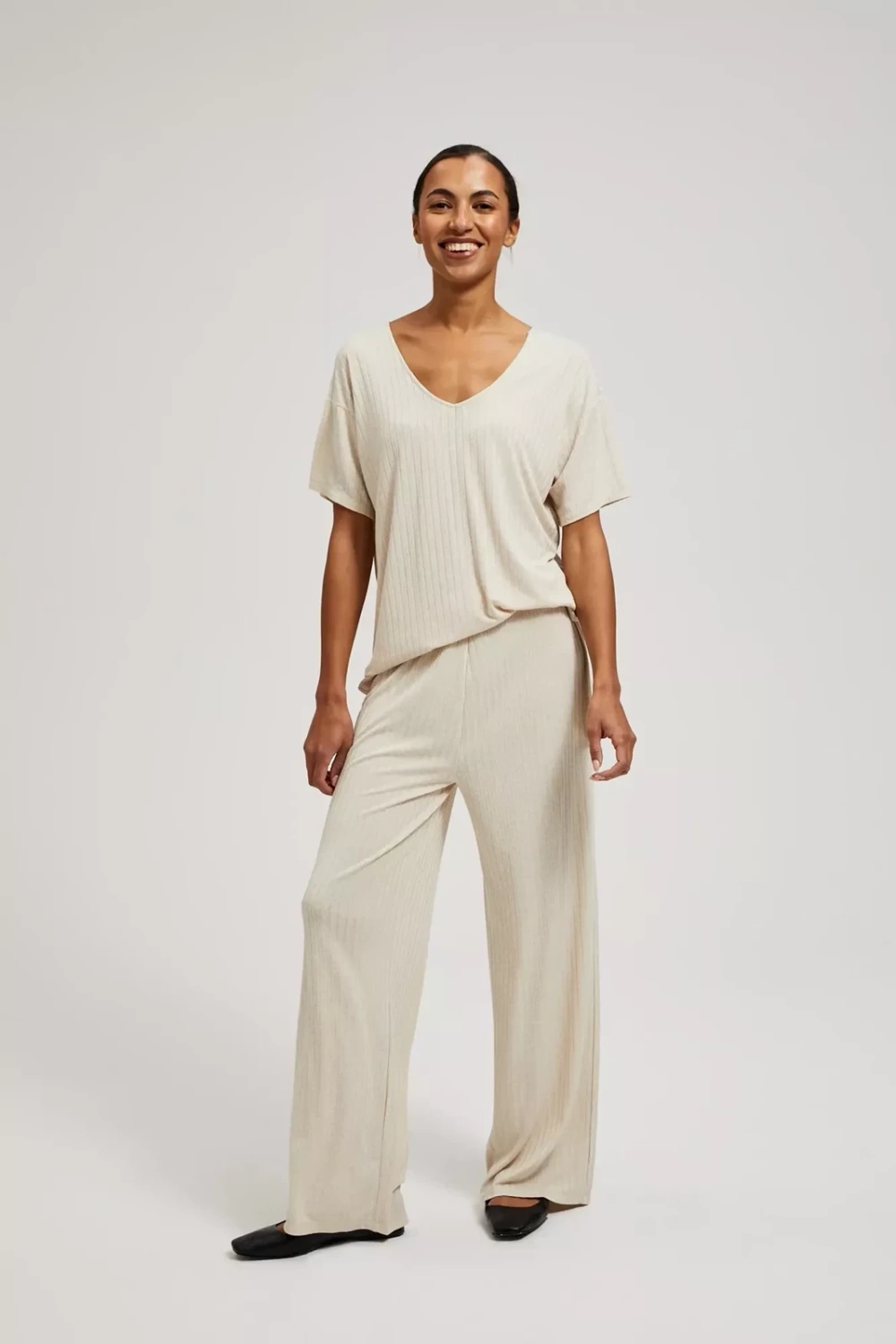 Women's trousers MOODO - beige