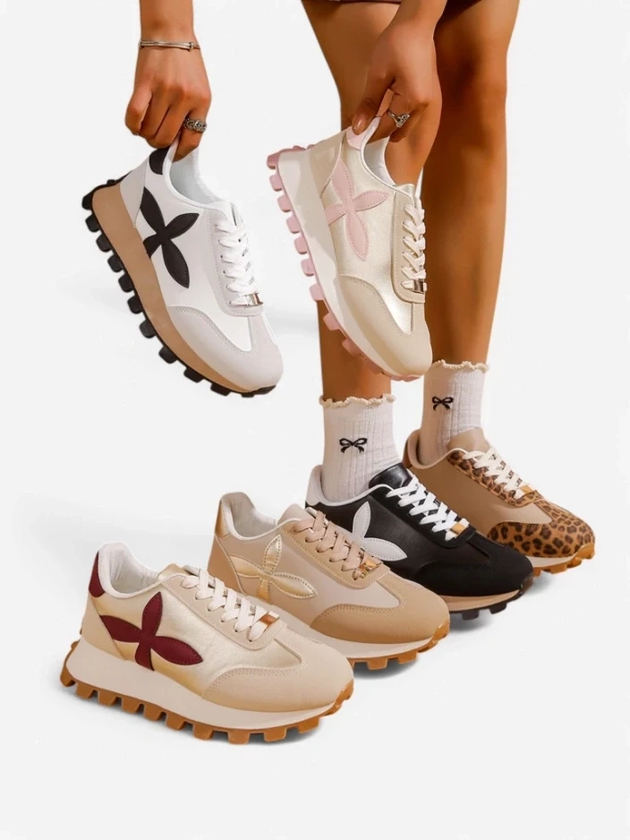Resti Women's sporty sneakers on a thicker sole Aloqa