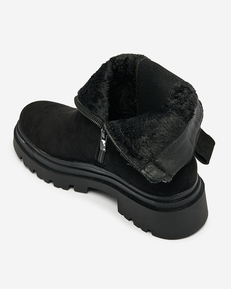 Resti Black women&#039;s boots with decorative strap Doasa