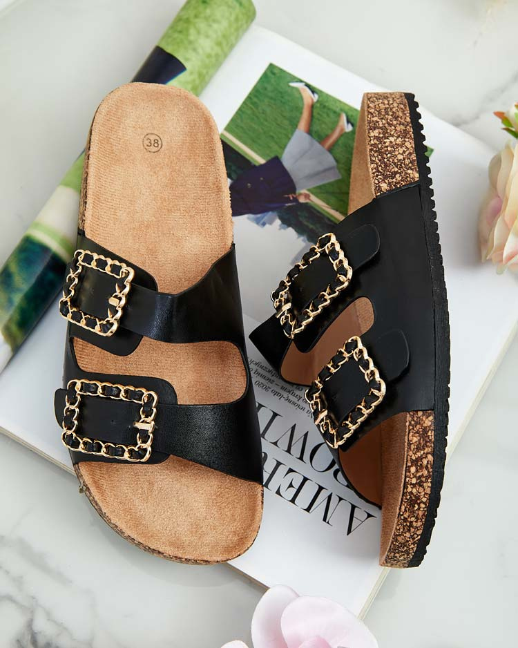 Resti Royalfashion Women&#039;s flip-flops with buckles Monenas