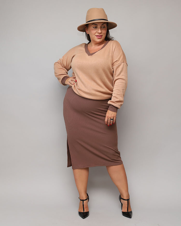 Resti Casual women's set in brown