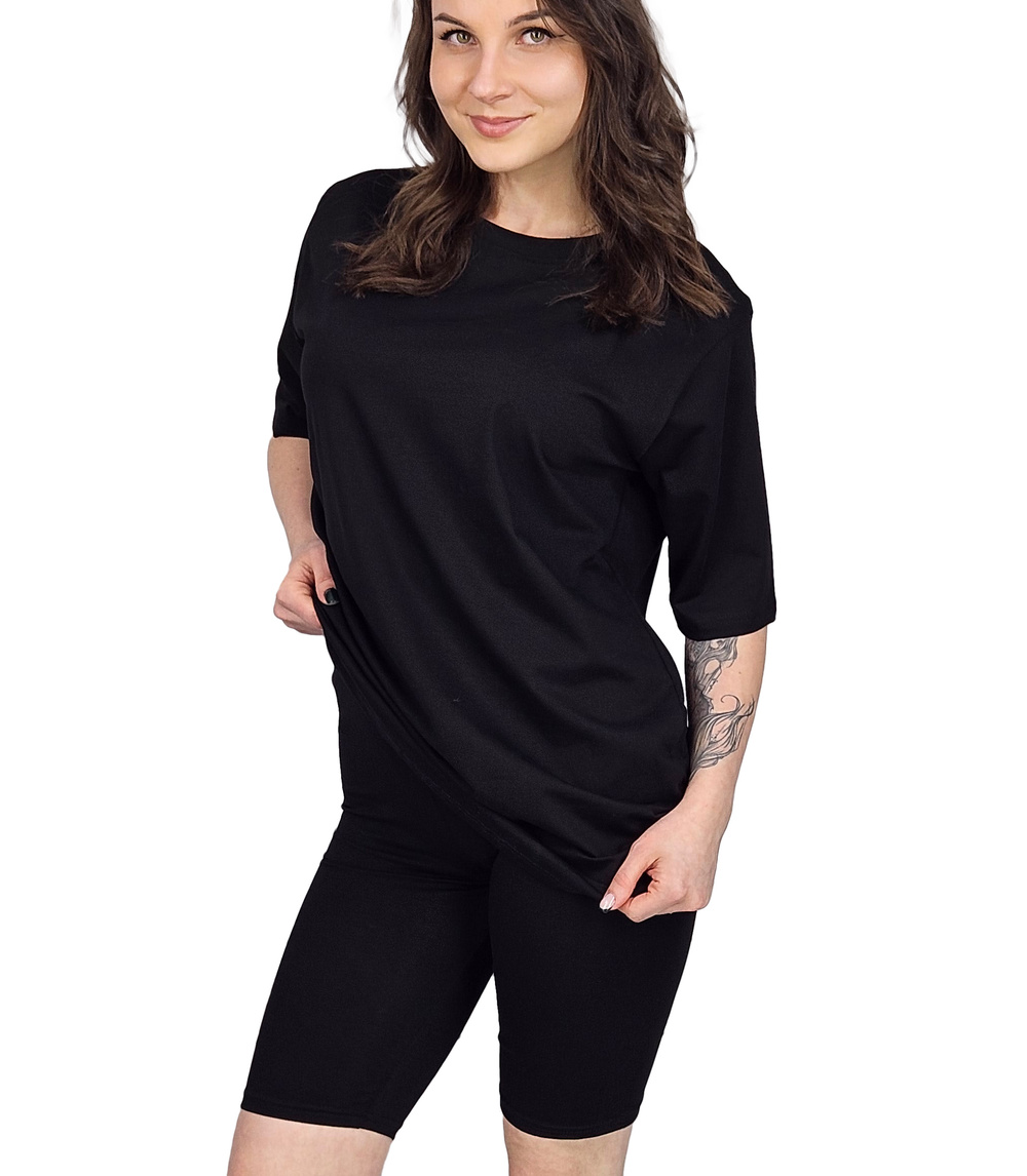 Pri Set of cotton t-shirt oversize shirt short leggings SPIREL