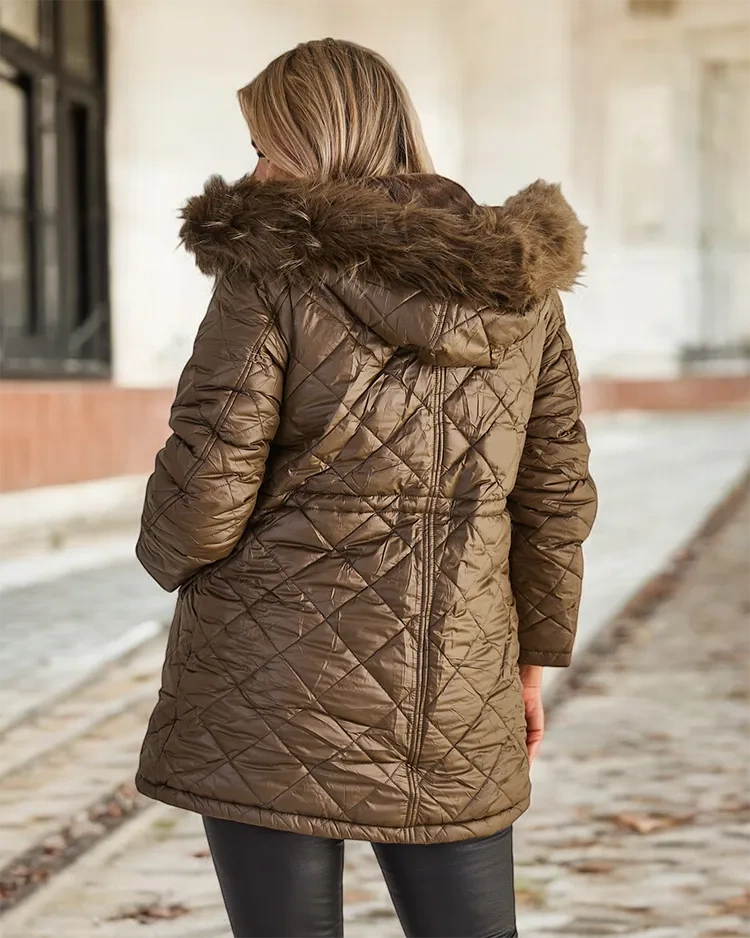 Resti Women's quilted jacket in dark green