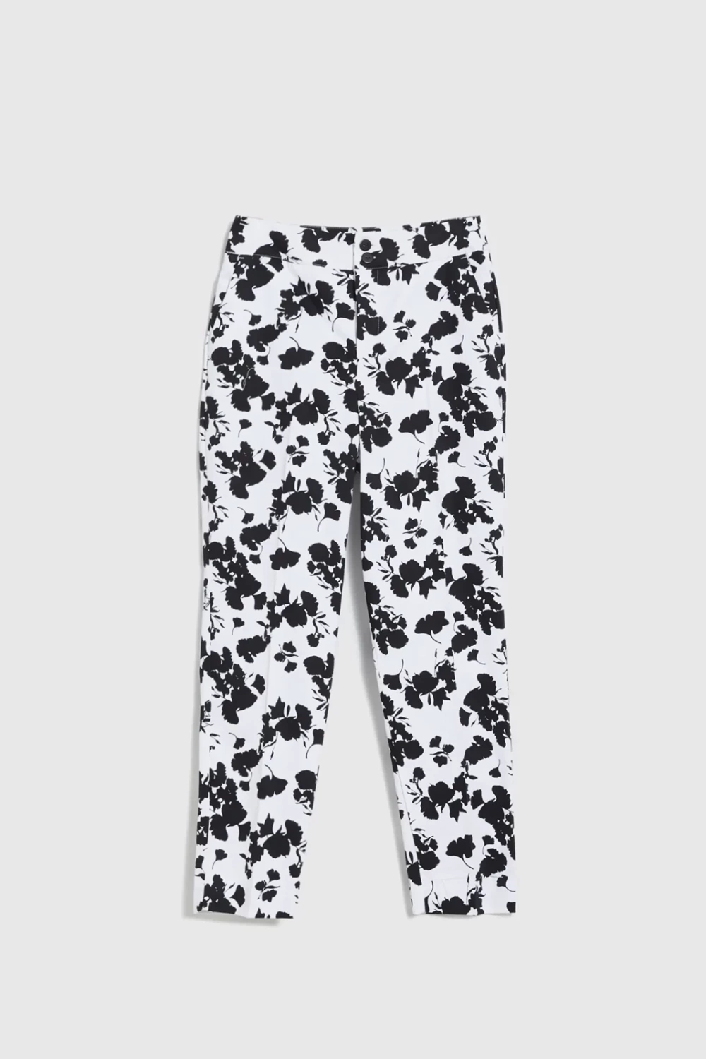 Women's patterned pants MOODO - black/white