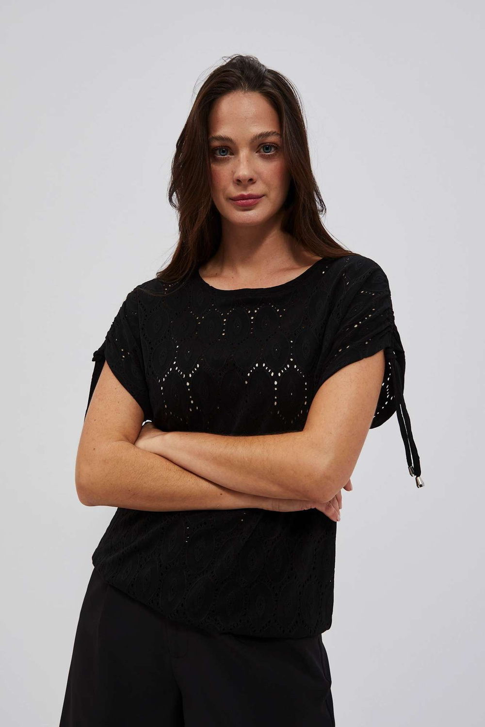 WOMEN'S T-SHIRT L-TS-4033 BLACK