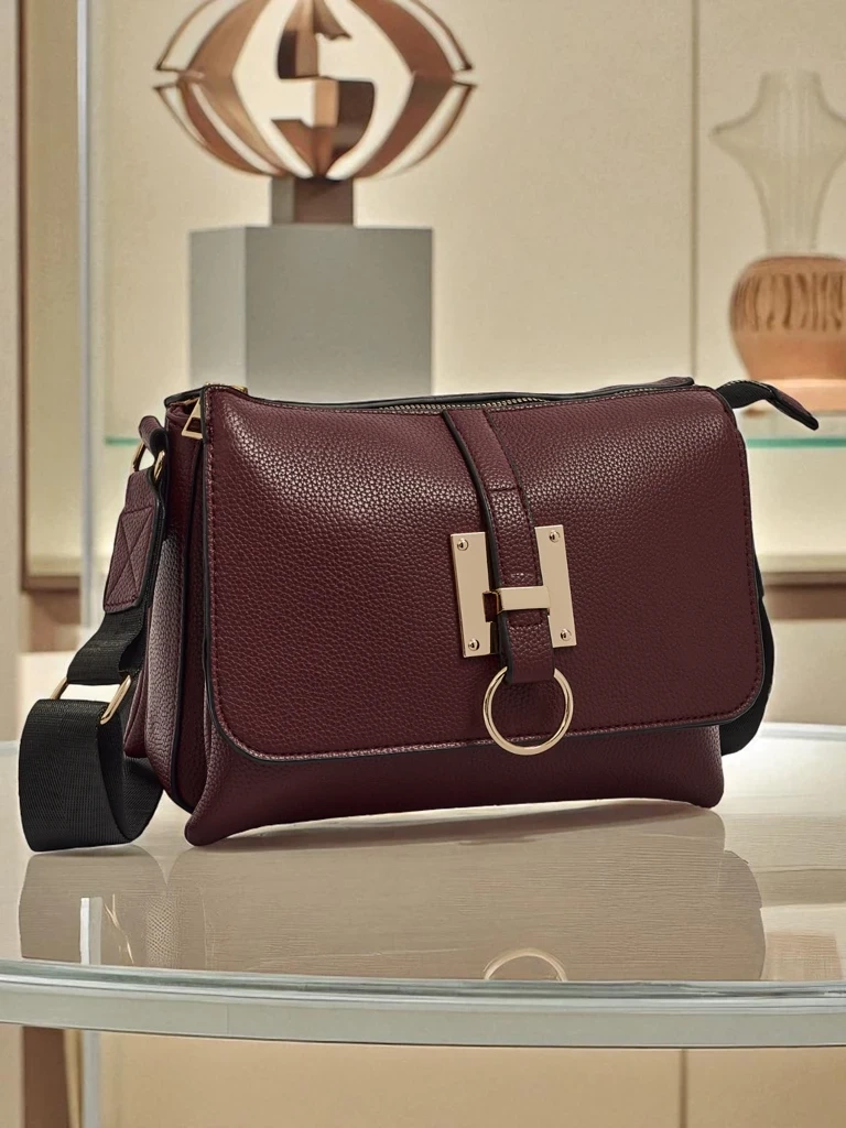 Resti Burgundy Elena Eco-Leather Bag
